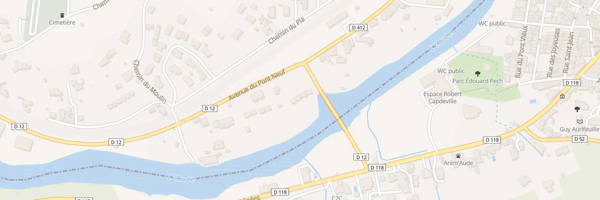 Plan du 25 Av du Pont Neuf à Montazels
