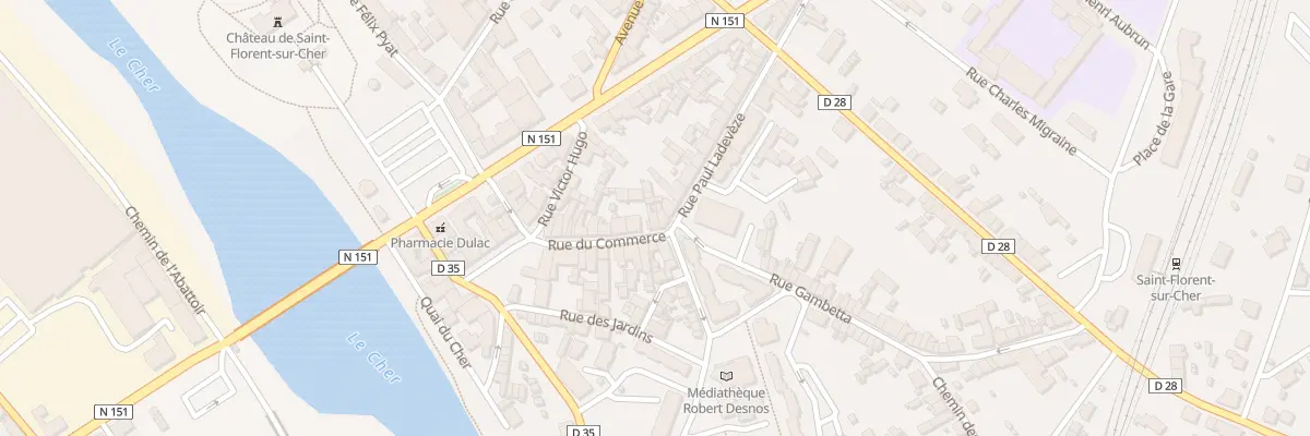 Plan du 23 Rue du Commerce à Saint-Florent-sur-Cher