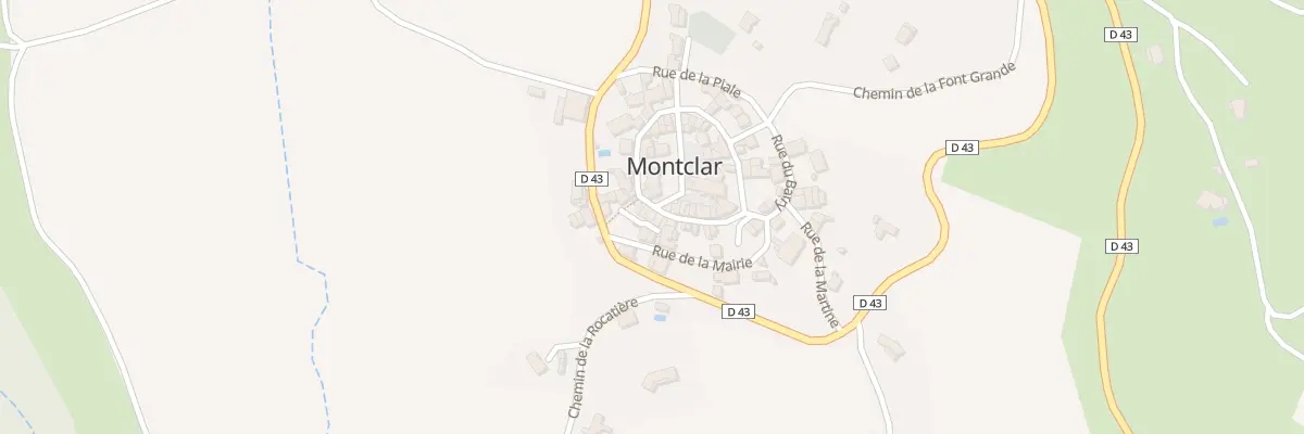 Plan du 34 Le Village à Montclar