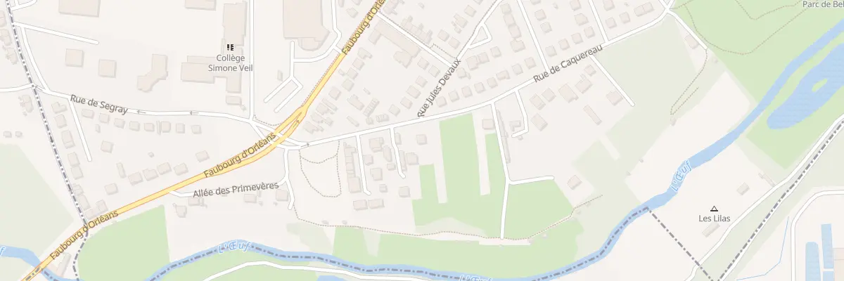 Plan du 37 Rue de Caquereau à Pithiviers