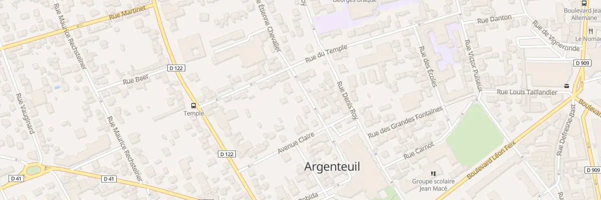 Plan du 7 Rue Etienne Chevalier à Argenteuil