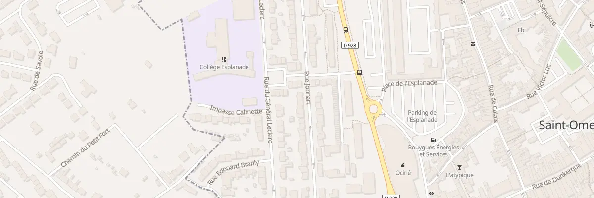 Plan du 28 Rue Jonnart à Saint-Omer