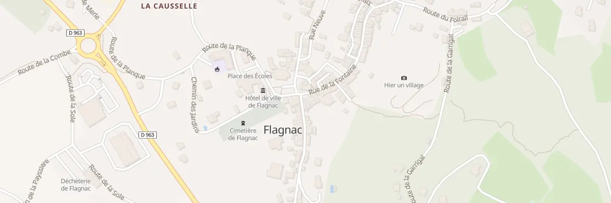 Plan du 1 Rue du Lavoir à Flagnac