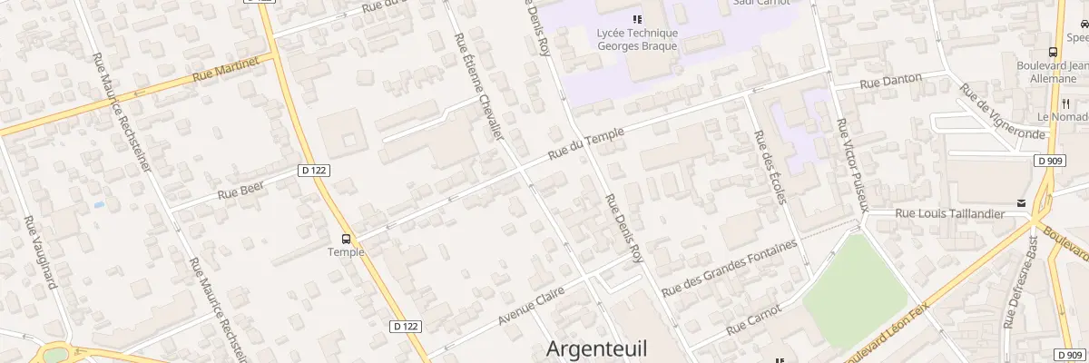 Plan du 20 Rue Etienne Chevalier à Argenteuil