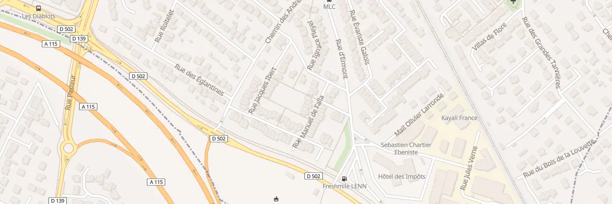 Plan du 10 Rue Manuel de Falla à Saint-Leu-la-Forêt