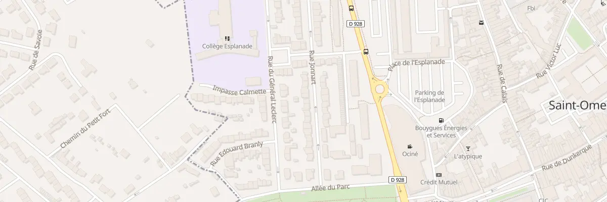 Plan du 20 Rue Jonnart à Saint-Omer