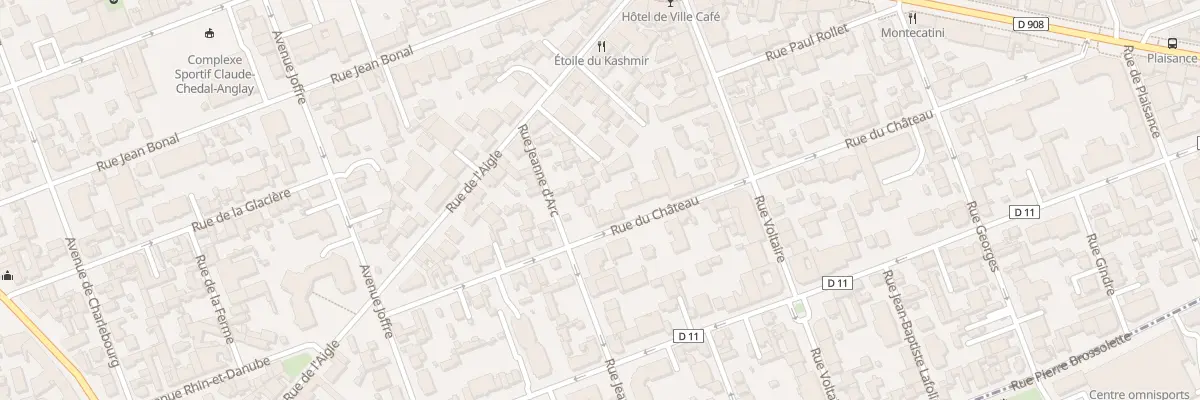 Plan du 54B Rue du Château à La Garenne-Colombes