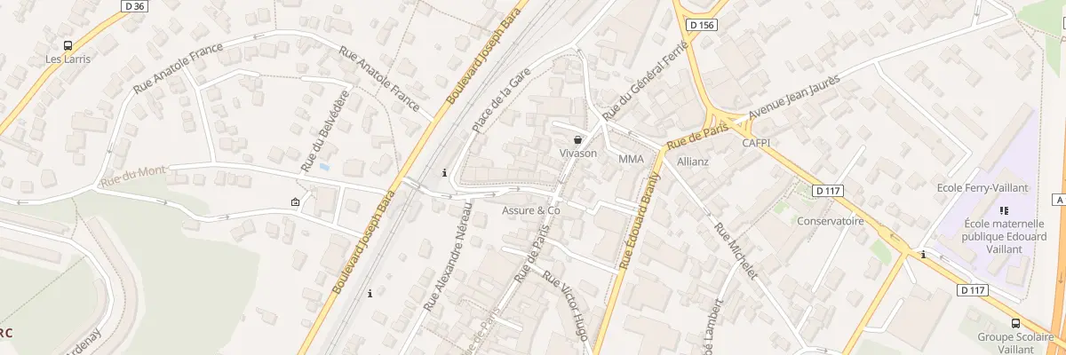 Plan du 6 Rue de la Gare à Palaiseau