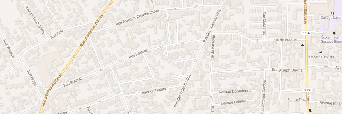 Plan du 17 Rue Brassat à Colombes