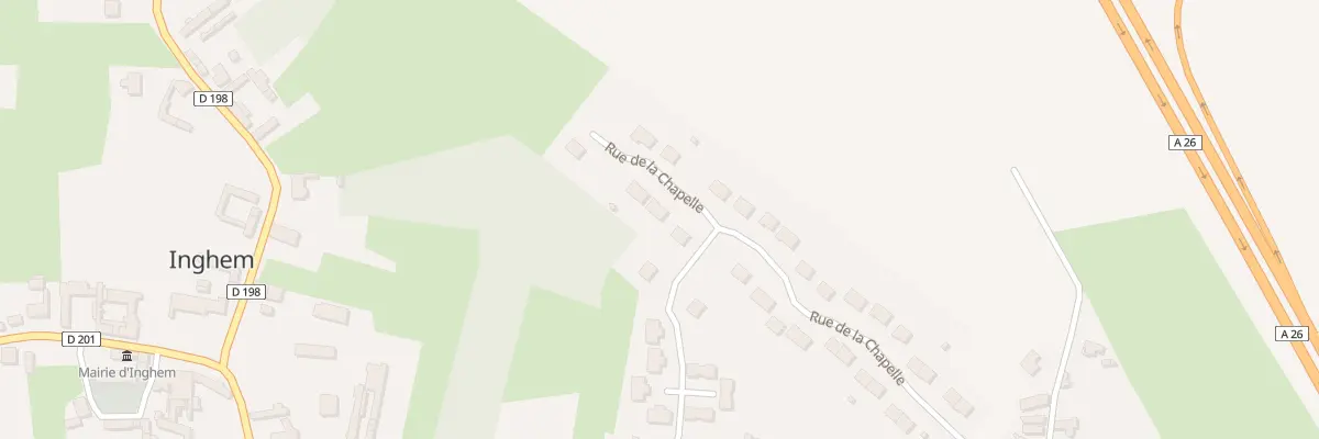 Plan du 310 Rue de la Chapelle à Bellinghem