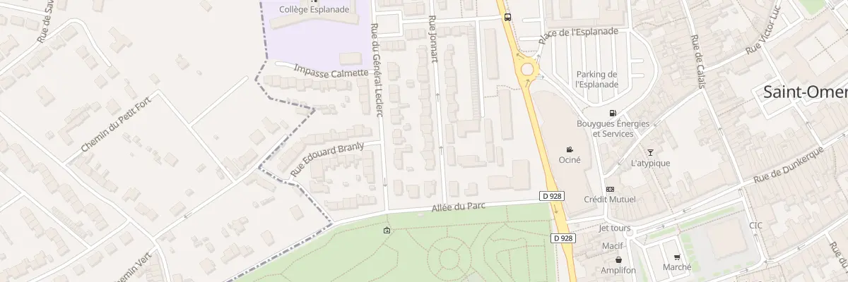 Plan du 8 Rue Jonnart à Saint-Omer