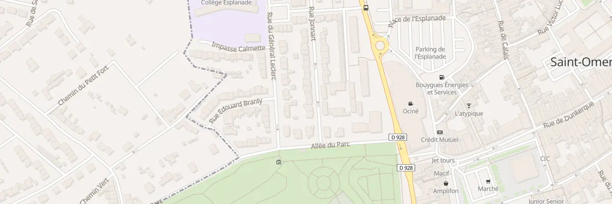 Plan du 6 Rue Jonnart à Saint-Omer