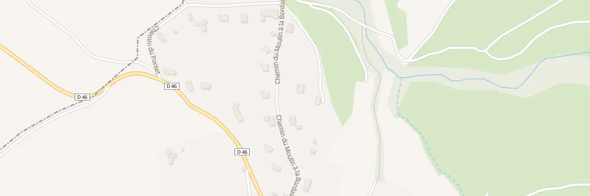Plan de Che du Moulin à la Bordasse à Granès