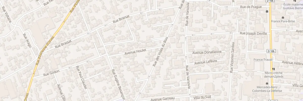 Plan du 112 Rue des Voies du Bois à Colombes