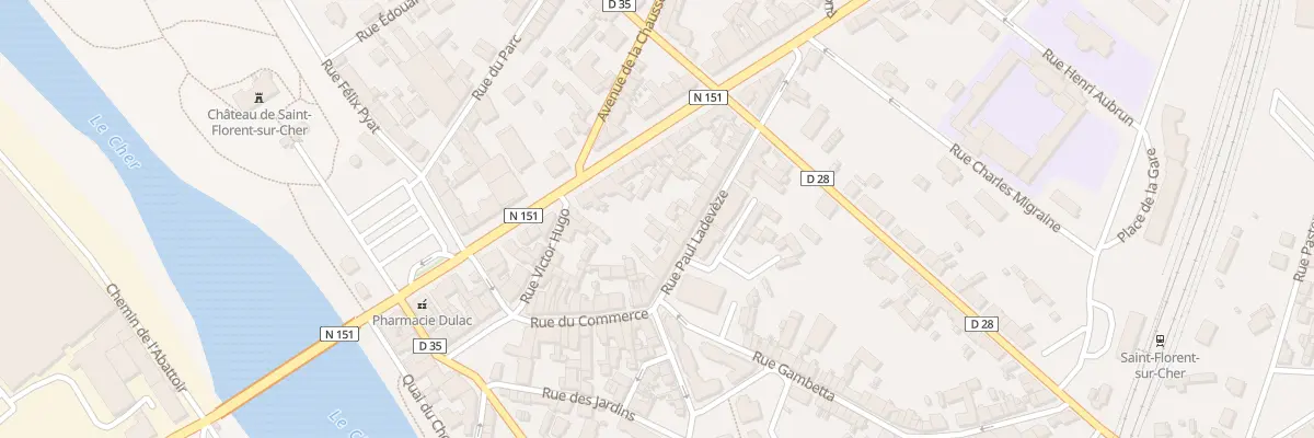Plan du 22 Rue Paul Ladevèze à Saint-Florent-sur-Cher