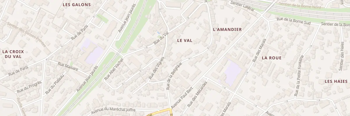 Plan du 32 Rue de la Belgique à Meudon