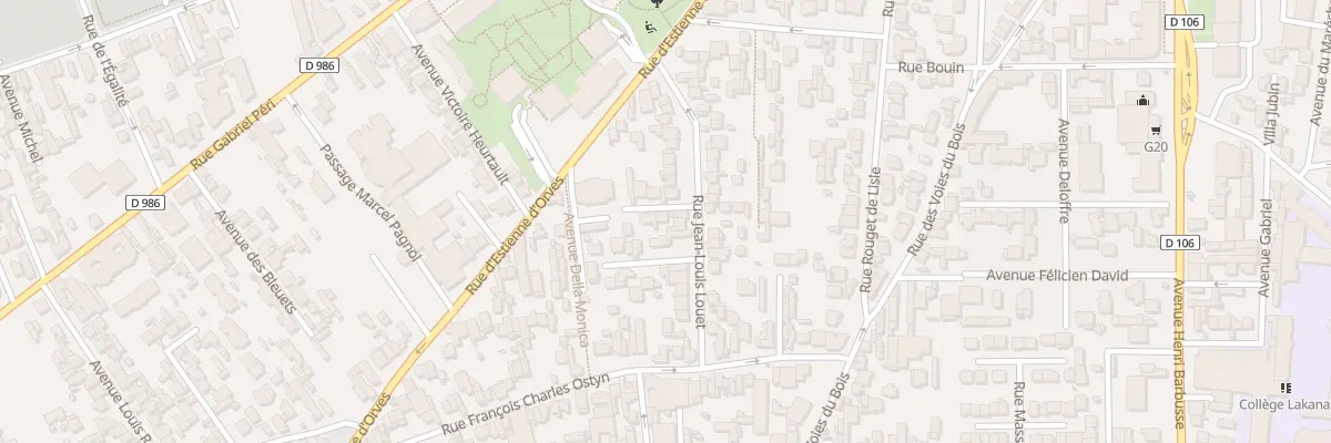 Plan du 3 Av des Electriciens à Colombes