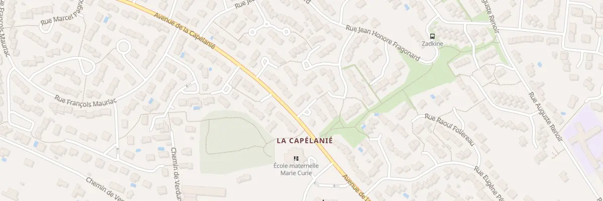 Plan du 111 Av de la Capélanié à Castres