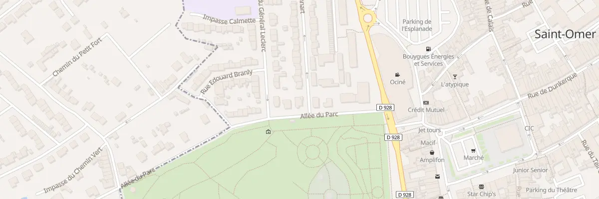 Plan du 2 Rue Jonnart à Saint-Omer