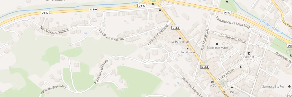 Plan du 130 Rte de Bonissard à Decazeville