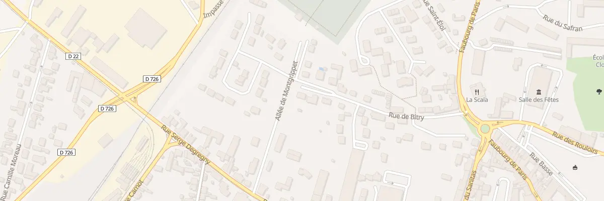 Plan du 17 Rue de Bitry à Pithiviers