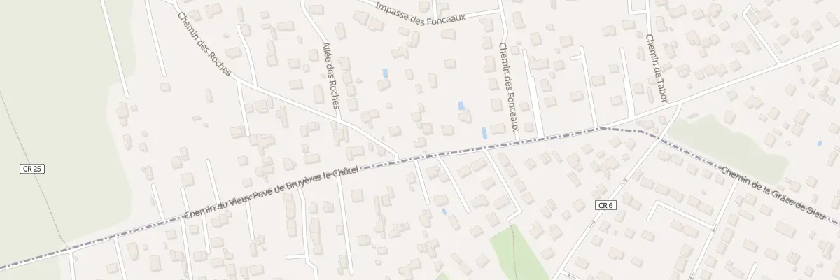 Plan du 126 Che du Vieux Pavé de Bruyères à Linas