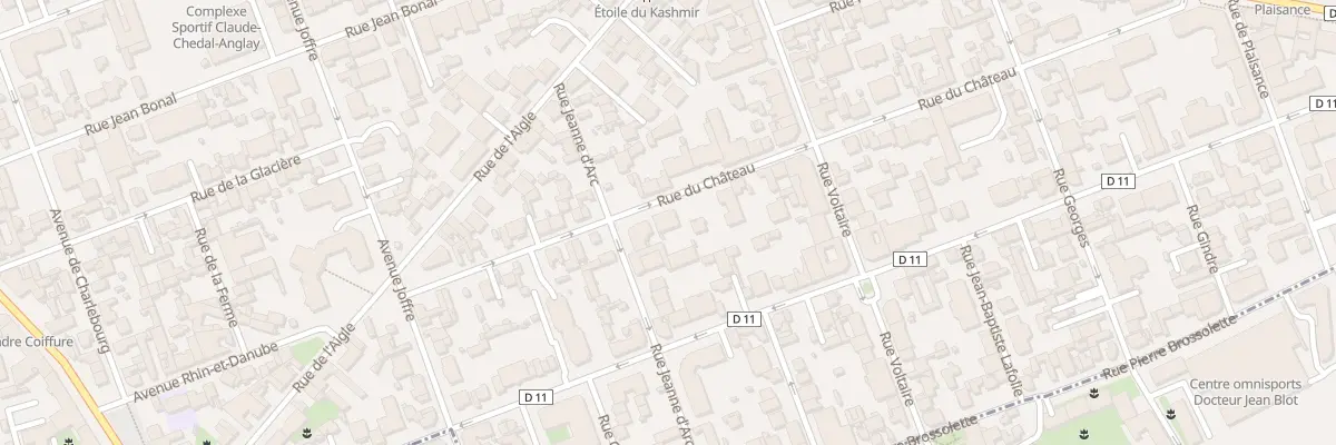 Plan du 55B Rue du Château à La Garenne-Colombes