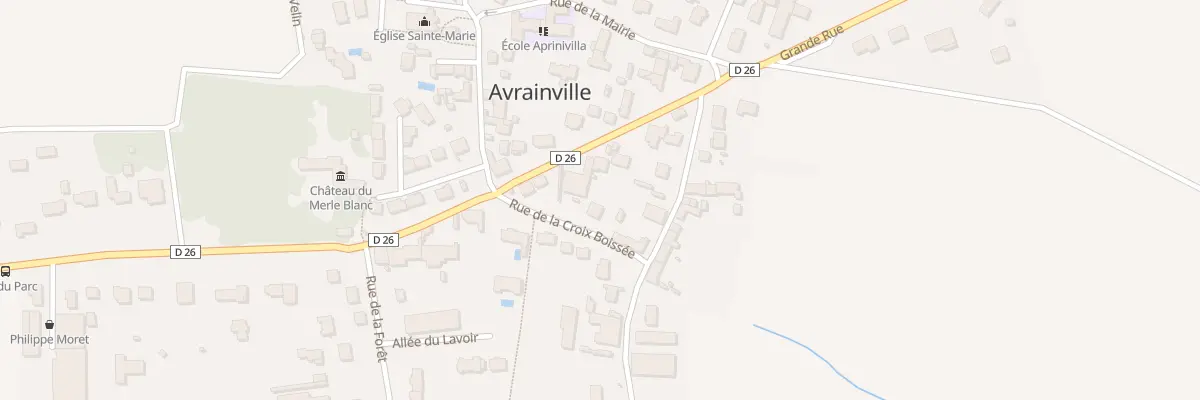 Plan du 1 Rue de la Croix Boissée à Avrainville