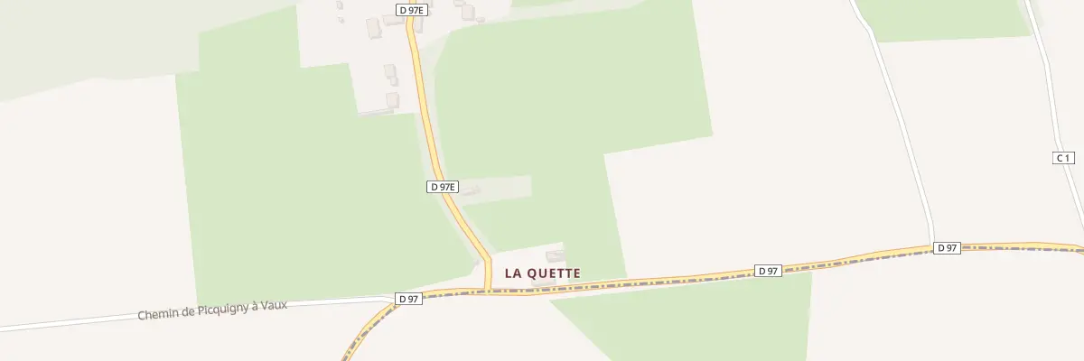 Plan du 1 Le Champ La Haut à Vaux-en-Amiénois