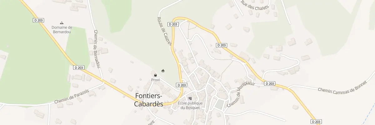 Plan du 44 Le Village à Fontiers-Cabardès