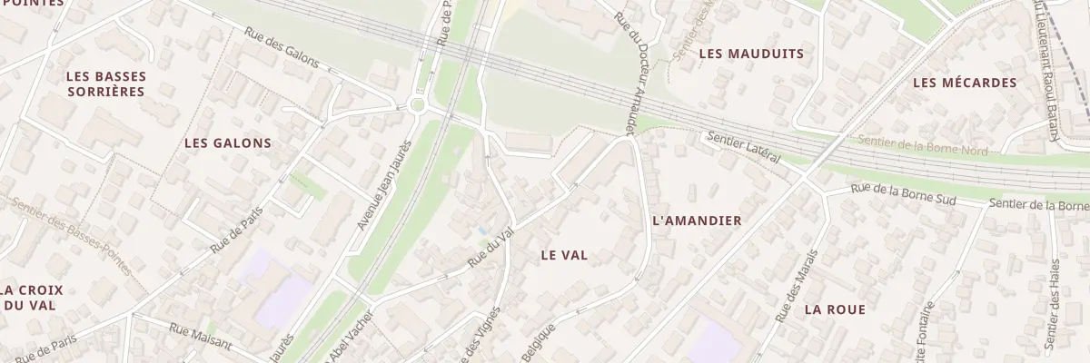 Plan du 6 Rue du Val à Meudon