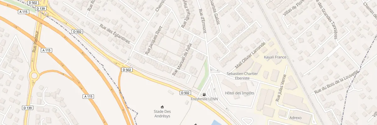 Plan du 23 Rue Manuel de Falla à Saint-Leu-la-Forêt