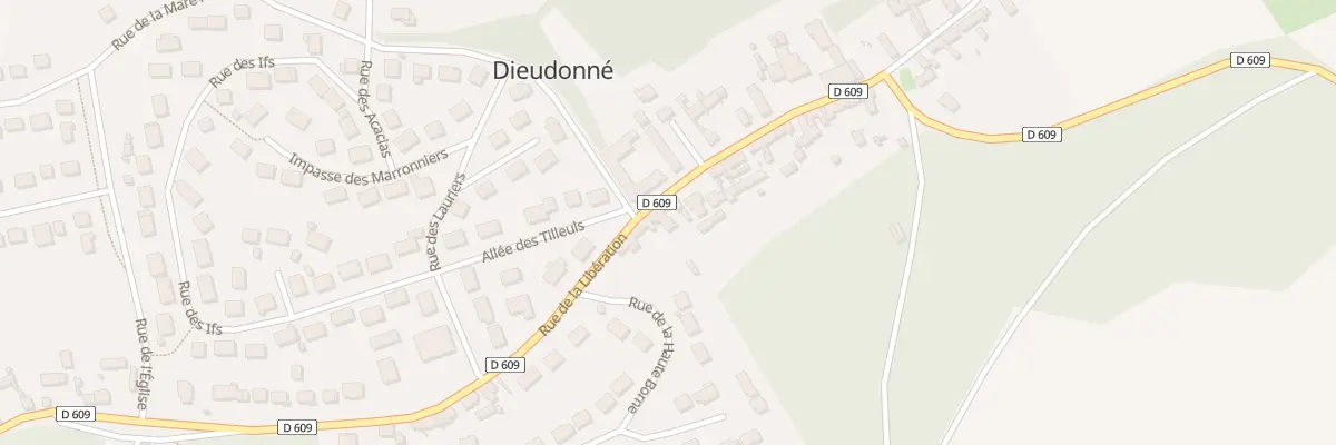 Plan du 24 Rue de la Libération à Dieudonné