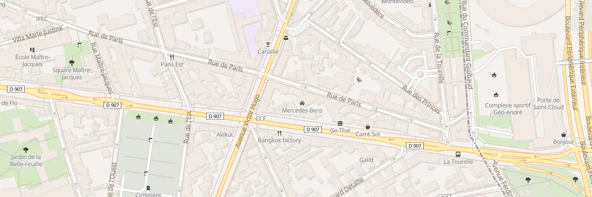 Plan du 23 Rue de Paris à Boulogne-Billancourt