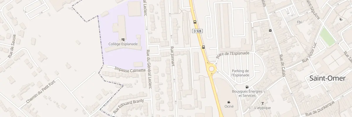 Plan du 8 Rue du Colonel Doyen à Saint-Omer