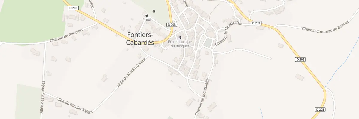 Plan du 186 Le Village à Fontiers-Cabardès