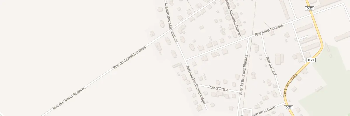 Plan du 1G Av des Marronniers à Lunery