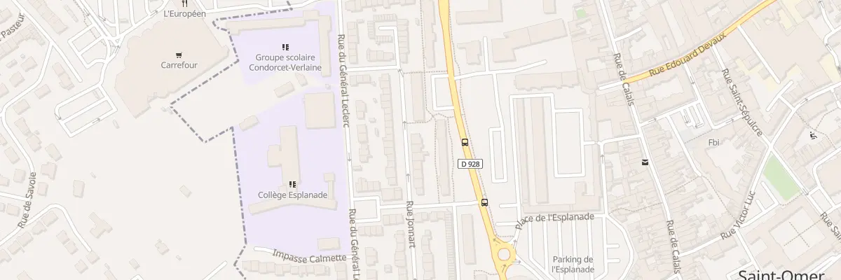 Plan du 27 Rue Jonnart à Saint-Omer