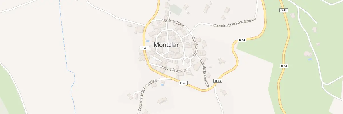 Plan du 41 Le Village à Montclar