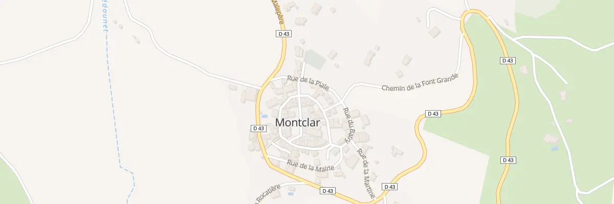 Plan du 11 Rue du Presbytère à Montclar