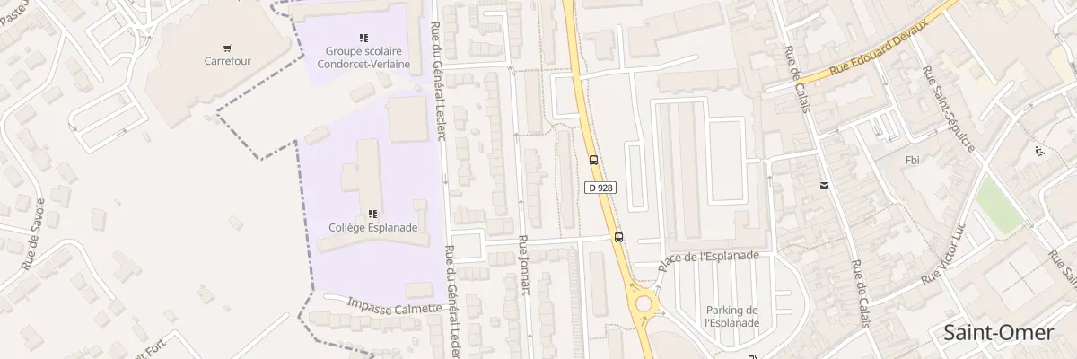 Plan du 23 Rue Jonnart à Saint-Omer