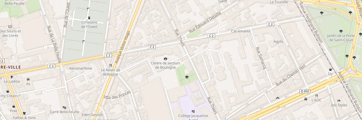 Plan du 36 Rue Thiers à Boulogne-Billancourt
