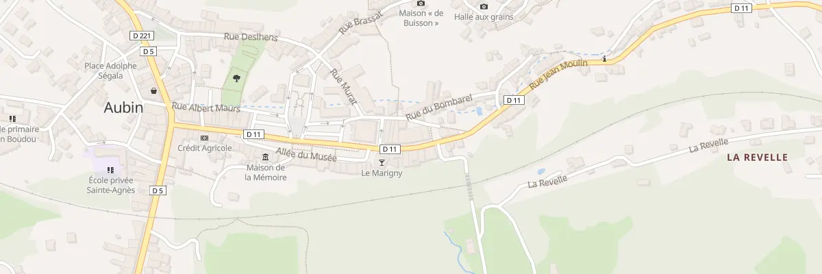 Plan du 7 Rue Jean Moulin à Aubin