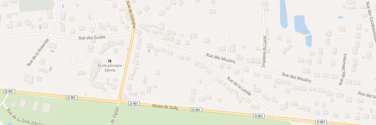 Plan du 10 Rue des Moulins à Neuvy-en-Sullias