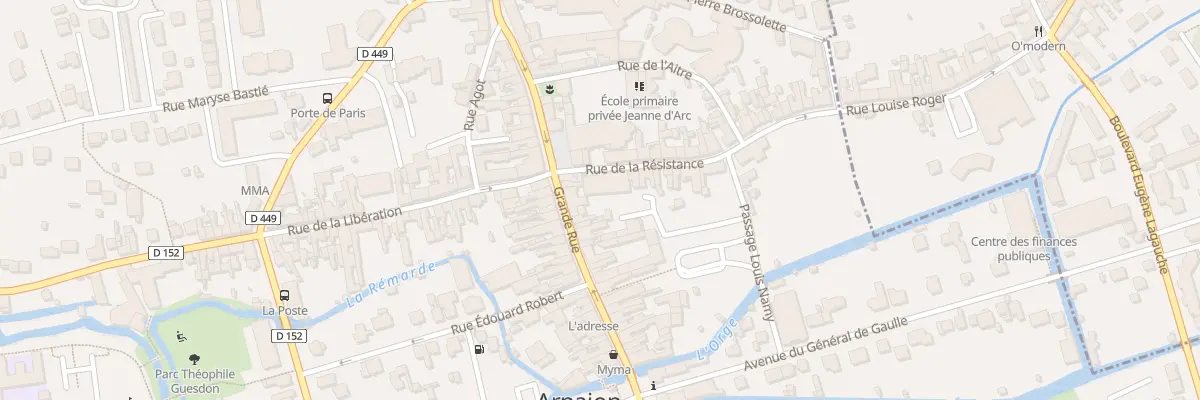 Plan du 25 Gr Grande Rue à Arpajon