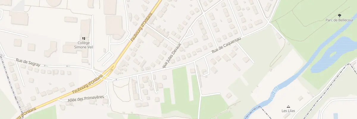 Plan du 50 Rue de Caquereau à Pithiviers