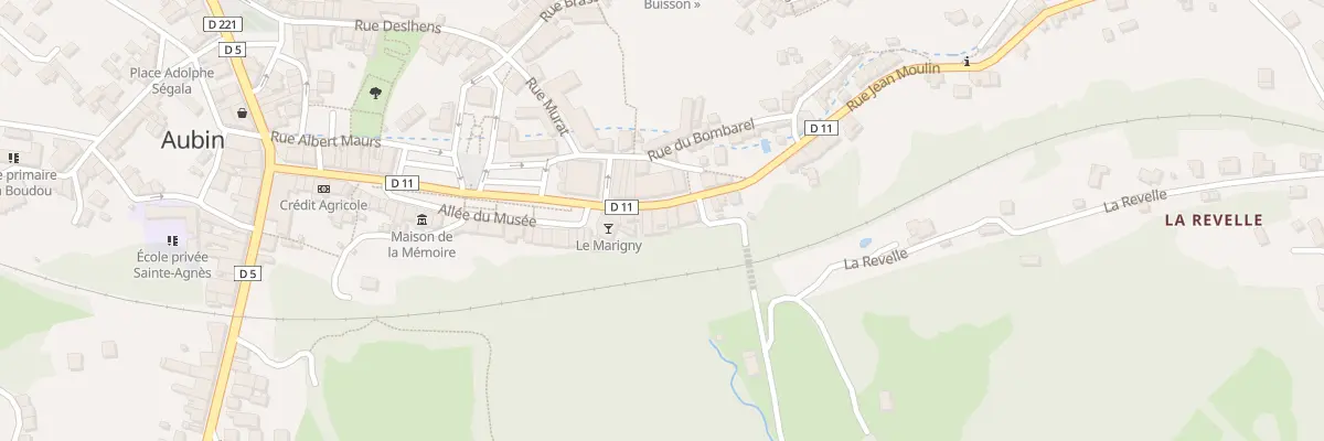 Plan du 10 Rue Jean Moulin à Aubin