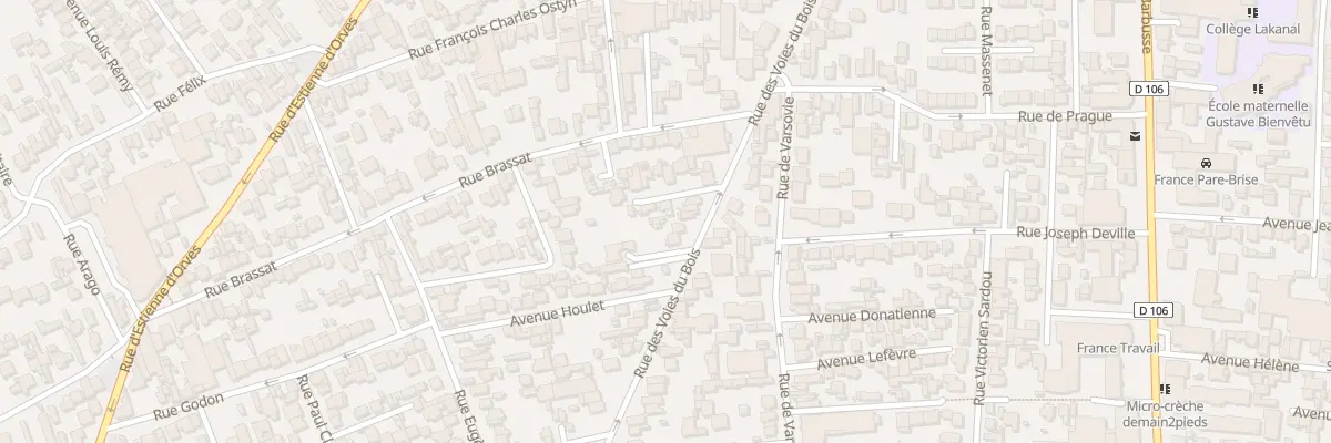Plan du 94 Rue des Voies du Bois à Colombes