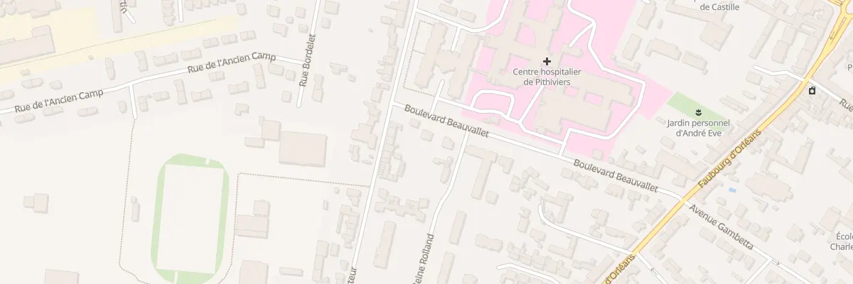 Plan du 25 Bd Beauvallet à Pithiviers
