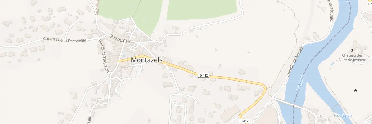 Plan du 34 Le Village à Montazels